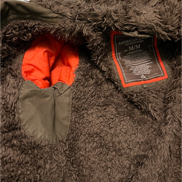 AMERICAN EAGLE Faux Fur Lined Men’s Jacket with Hood - Picture 5 of 7